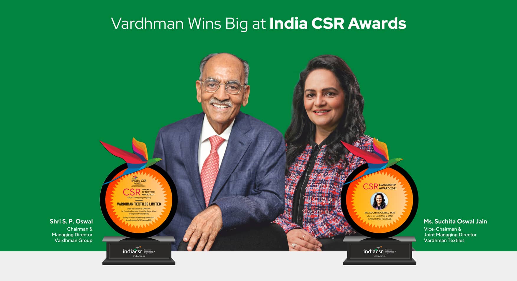 Vardhman Wins Big at India CSR Awards