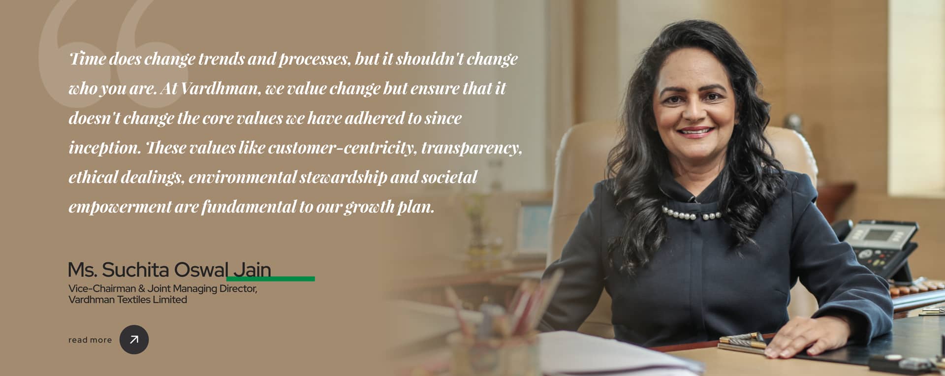 Ms. Suchita OswalJain | Vice-Chairman & Joint Managing Director, Vardhman Textiles Limited